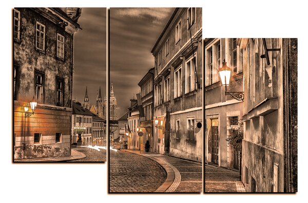 Obraz na plátne - Magické nočné staré mesto 1258FD (90x60 cm)