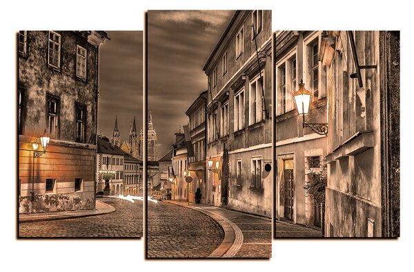 Obraz na plátne - Magické nočné staré mesto 1258FC (90x60 cm)