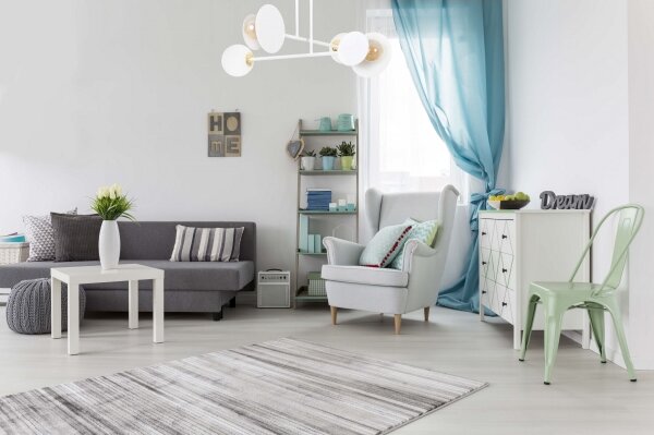 Luster na tyči MINERVA 2xE27/15W + 2xE14/10W/230V biela