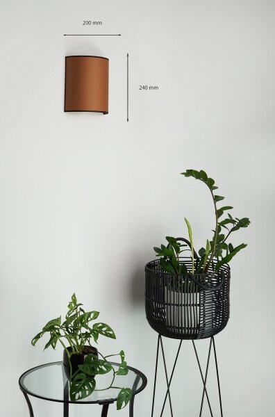 Brilagi - Nástenné svietidlo SEMI 1xE27/15W/230V pr. 20 cm hnedá
