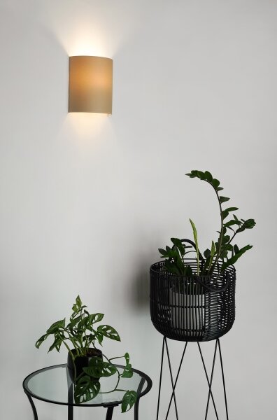 Brilagi - Nástenné svietidlo SEMI 1xE27/15W/230V pr. 20 cm béžová