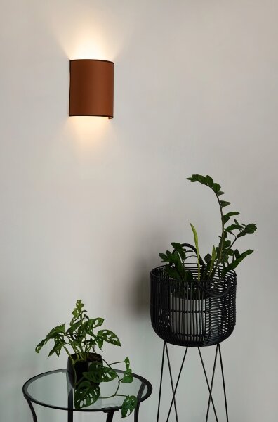 Brilagi - Nástenné svietidlo SEMI 1xE27/15W/230V pr. 20 cm hnedá