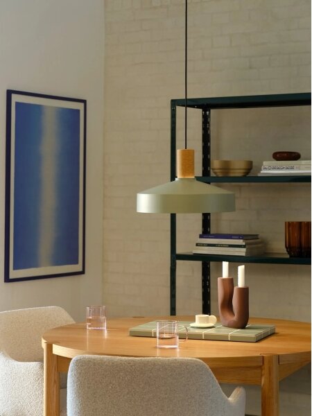 Nordlux - Luster na lanku ELVAS 1xE27/60W/230V pr. 37,5 cm zelená