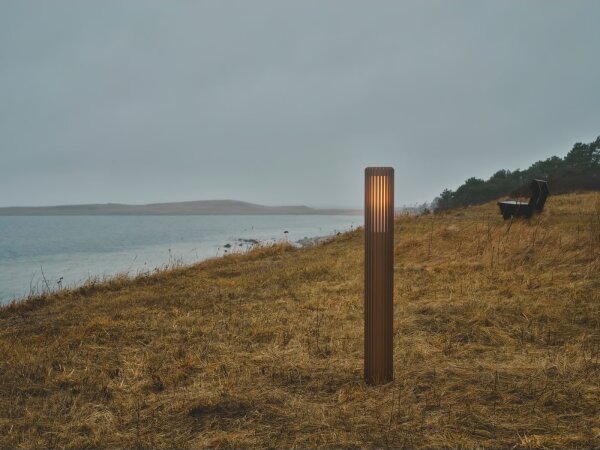Nordlux - Vonkajšia lampa ALUDRA 1xE27/15W/230V IP44 hnedá 95,4 cm