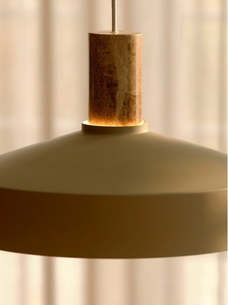 Nordlux - Luster na lanku ELVAS 1xE27/60W/230V pr. 37,5 cm béžová