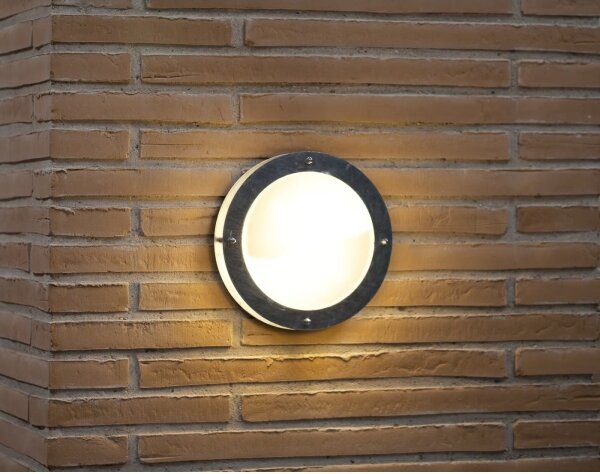 Nordlux - Vonkajšie nástenné svietidlo MALTA 1xE27/60W/230V strieborná