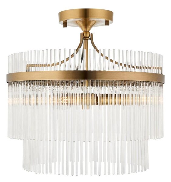 Endon 112575 - Prisadený luster MARIETTA 3xE14/7W/230V mosadz/číra