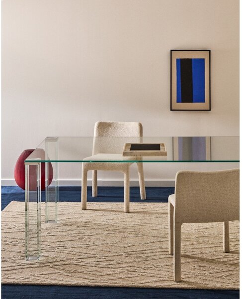 Sklenený jedálenský stôl 100x200 cm Adularia – Kave Home