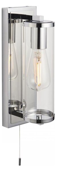 Endon 94074-Kúpeľňové nástenné svietidlo TAYLOR 1xE27/10W/230V IP44 lesklý chróm