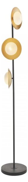 Endon 92039 - Stojacia lampa RUFFLE 3xG9/3W/230V čierna/zlatá