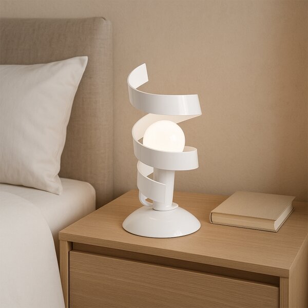 ONLI - Stolná lampa ZOE 1xE14/6W/230V 22 cm biela