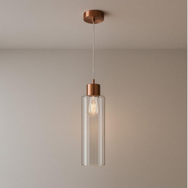 ONLI - Luster na lanku DODO 1xE27/22W/230V medená