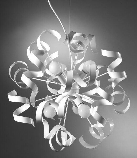 ONLI - Luster na lanku ZOE 6xE14/6W/230V biela