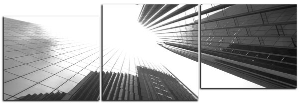 Obraz na plátne - Perspektíva mrakodrapu - panoráma 5252QE (90x30 cm)