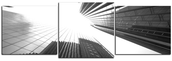 Obraz na plátne - Perspektíva mrakodrapu - panoráma 5252QD (90x30 cm)