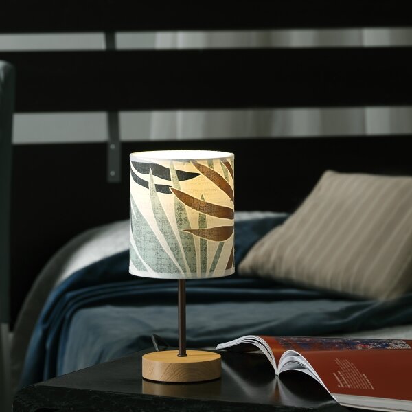 ONLI - Stolná lampa FLORA 1xE27/22W/230V 28 cm zelená/zlatá
