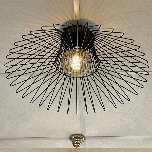 ONLI - Stropné svietidlo DUCCIO 1xE27/22W/230V pr. 60 cm čierna