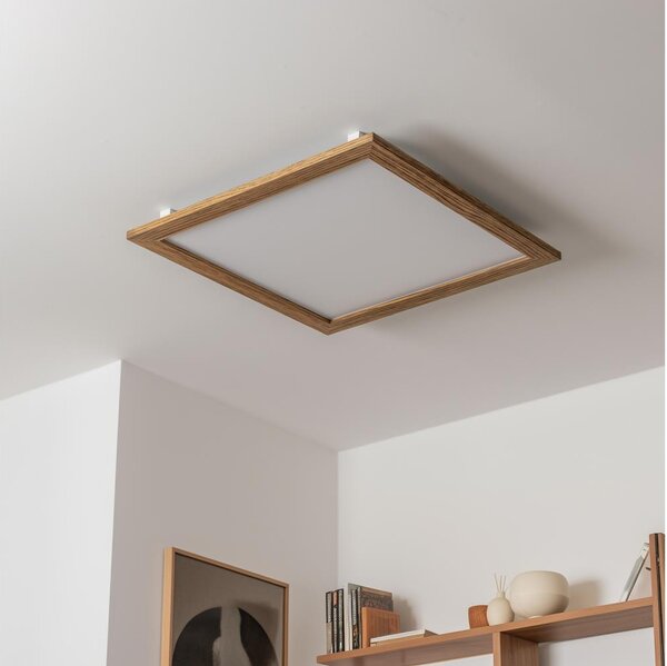 Eglo - LED Prisadený panel SALOBRENA-RW WOOD LED/34W/230V 2700/4000K hnedá