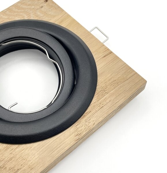 Podhľadové svietidlo TOBBY 1xGU10/20W/230V 11,5x11,5 cm dub/čierna