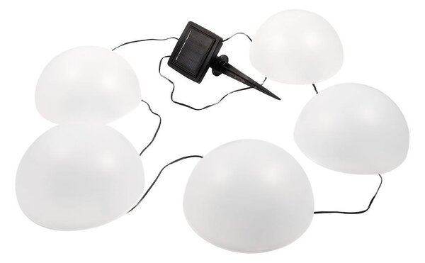 LED RGB Solárne svietidlo HEMI LED/0,1W/1,2V 600 mAh IP44 biela