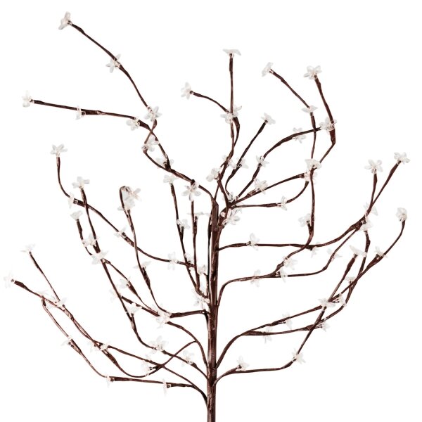 LED RGBW Solárne svietidlo TREE LED/0,1W/1,2V 600 mAh IP44 hnedá
