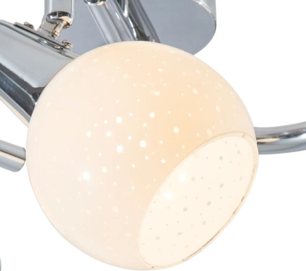 LED Bodové svietidlo DOXY 3xE14/4W/230V lesklý chróm