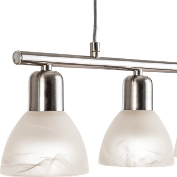 LED Luster na lanku DAYTONA 4xE14/5W/230V 3000K lesklý chróm