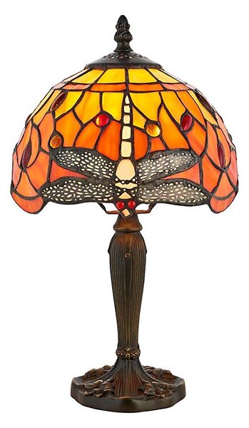 Endon 64091 - Stolná lampa Tiffany DRAGONFLY 1xE14/40W/230V priemer 20 cm