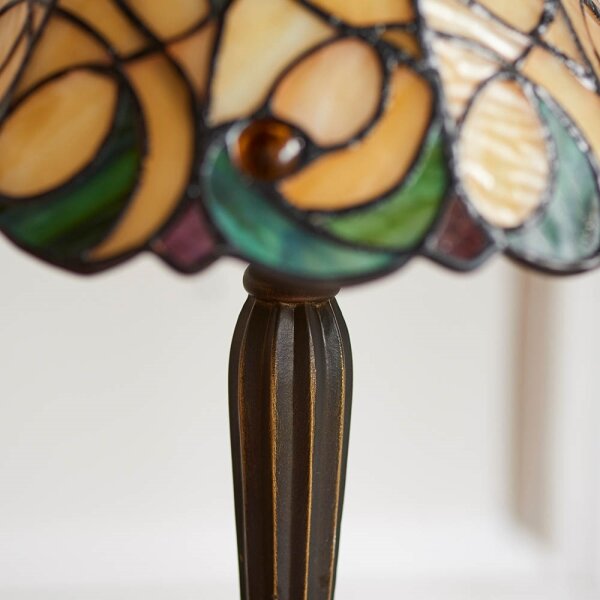 Endon 64196 - Stolná lampa Tiffany JAMELIA 1xE14/40W/230V pr. 20 cm
