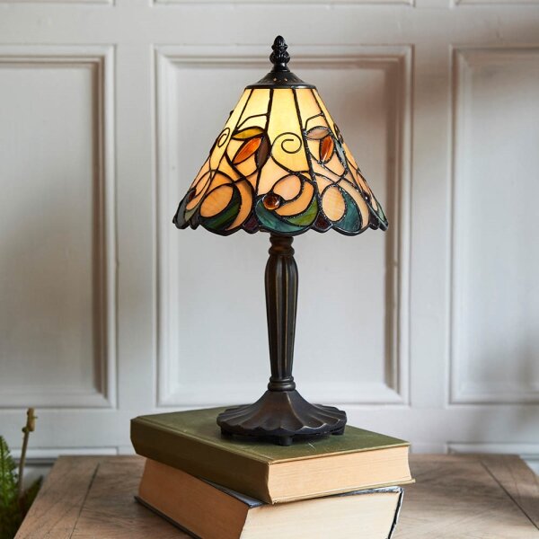 Endon 64196 - Stolná lampa Tiffany JAMELIA 1xE14/40W/230V pr. 20 cm