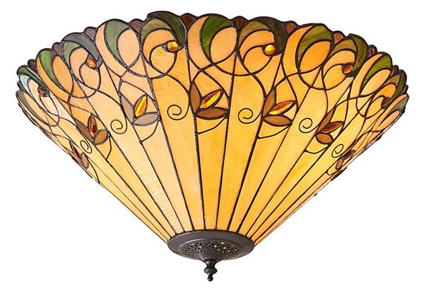 Endon 70706 - Stropné svietidlo Tiffany JAMELIA 2xE27/60W/230V, priemer 50 cm
