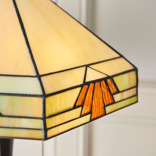 Endon 64286 - Stolná lampa Tiffany NEVADA 2xE27/60W/230V priemer 40 cm