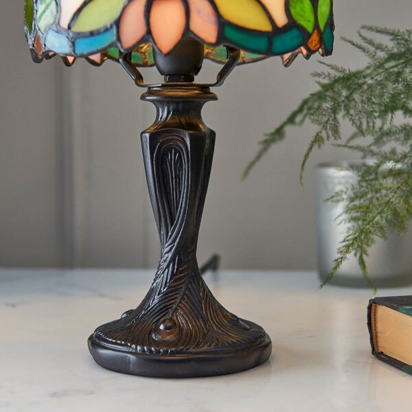 Endon 64331 - Stolová lampa Tiffany SYLVETTE 1xE14/40W/230V, priemer 15 cm