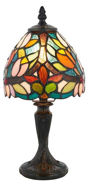 Endon 64331 - Stolová lampa Tiffany SYLVETTE 1xE14/40W/230V, priemer 15 cm