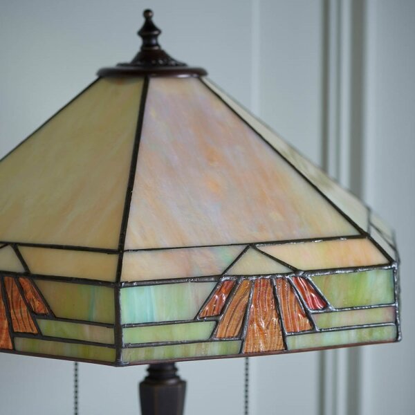 Endon 64286 - Stolná lampa Tiffany NEVADA 2xE27/60W/230V priemer 40 cm