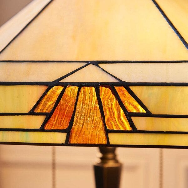 Endon 64286 - Stolná lampa Tiffany NEVADA 2xE27/60W/230V priemer 40 cm