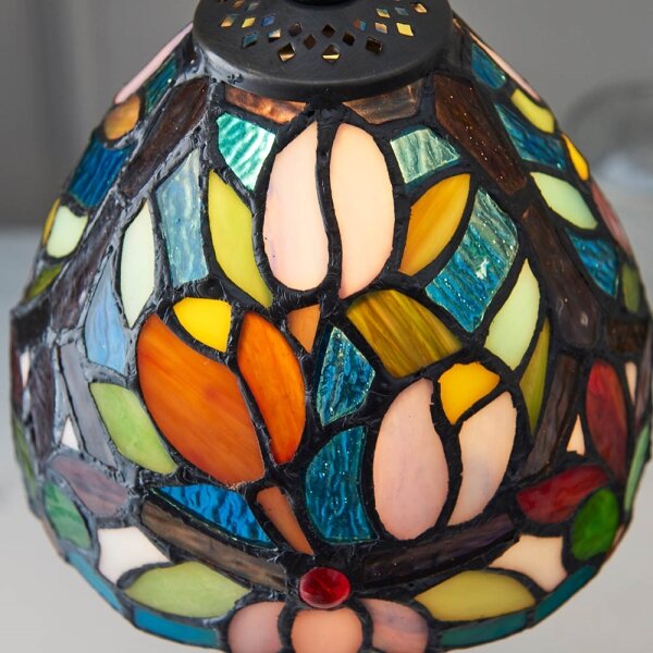 Endon 64331 - Stolová lampa Tiffany SYLVETTE 1xE14/40W/230V, priemer 15 cm
