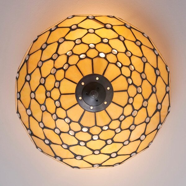 Endon 70242 - Stropné svietidlo Tiffany PEARL 2xE27/60W/230V priemer 37 cm