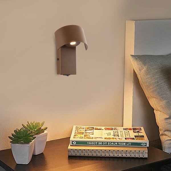 Brilagi - LED Nástenná lampa VASTO LED/3W/230V hnedá