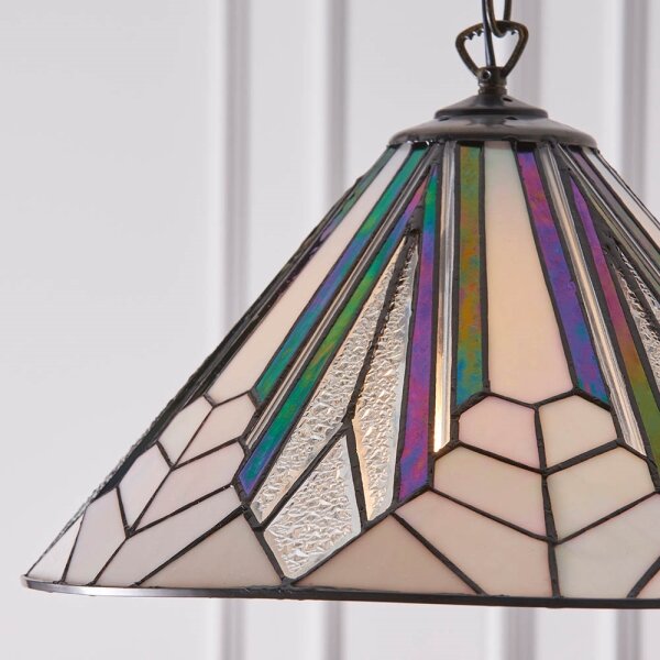 Endon 63937 - Luster na reťazi Tiffany ASTORIA 1xE27/60W/230V pr. 40 cm