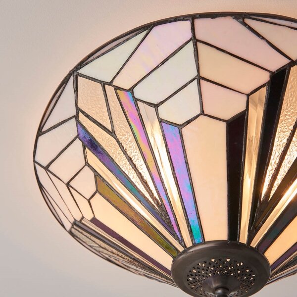 Endon 63935 - Stropné svietidlo Tiffany ASTORIA 2xE27/60W/230V priemer 48 cm