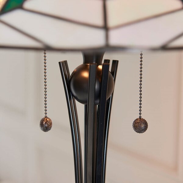 Endon 63934 - Stojaca lampa Tiffany ASTORIA 2xE27/60W/230V pr. 48 cm