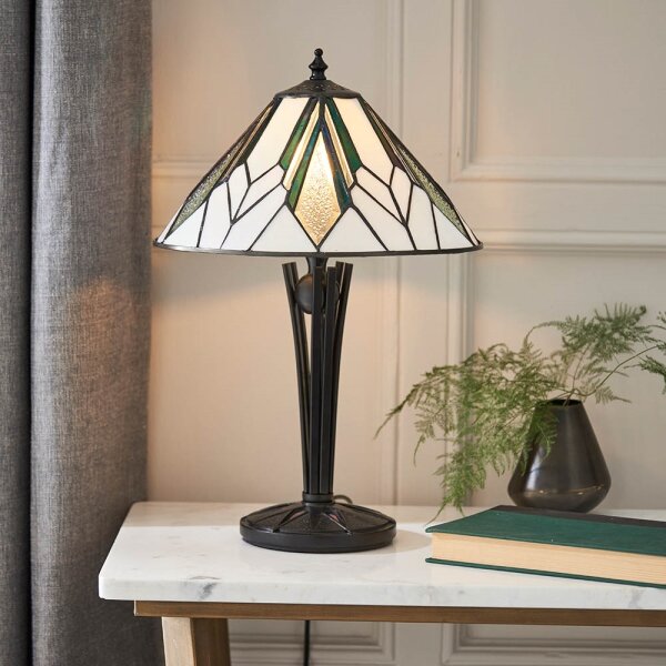 Endon 70365 - Stolná lampa Tiffany ASTORIA 1xE14/40W/230V priemer 30 cm
