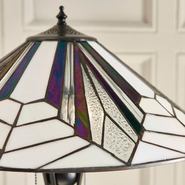 Endon 63934 - Stojaca lampa Tiffany ASTORIA 2xE27/60W/230V pr. 48 cm