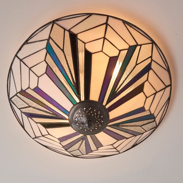 Endon 63935 - Stropné svietidlo Tiffany ASTORIA 2xE27/60W/230V priemer 48 cm