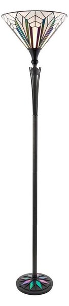 Endon 63933 - Stojacia lampa Tiffany ASTORIA 1xE27/60W/230V, priemer 40 cm