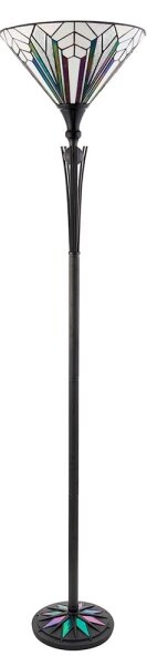 Endon 63933 - Stojacia lampa Tiffany ASTORIA 1xE27/60W/230V, priemer 40 cm