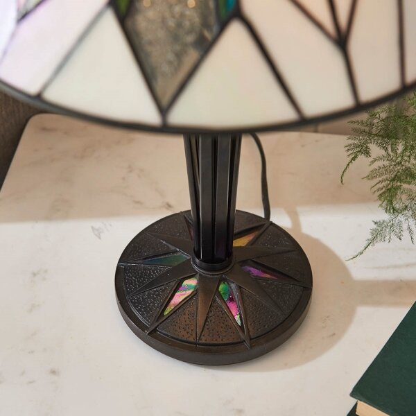 Endon 70365 - Stolná lampa Tiffany ASTORIA 1xE14/40W/230V priemer 30 cm