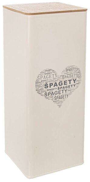 Dóza Špagety SRDCE 11,5x11,5x28,5 cm