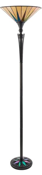 Endon 64042 - Stojacia lampa Tiffany DARK STAR 1xE27/60W/230V pr. 42 cm